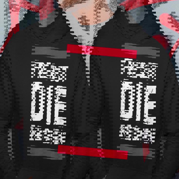 金持ちを食べて金持ちを食べろ パーカー 面白い贈り物