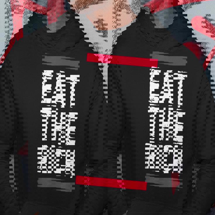 金持ちを食べろ パーカー 面白い贈り物