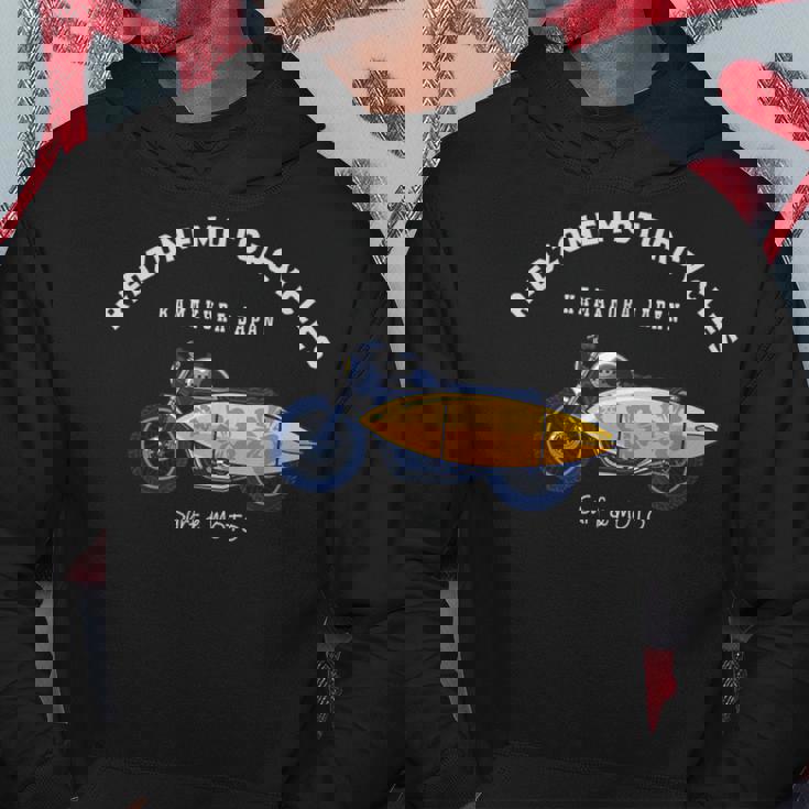 鎌倉 ジャパン おしゃれ クール サーフィン バイク オートバイ サーファー サーフボード パーカー 面白い贈り物