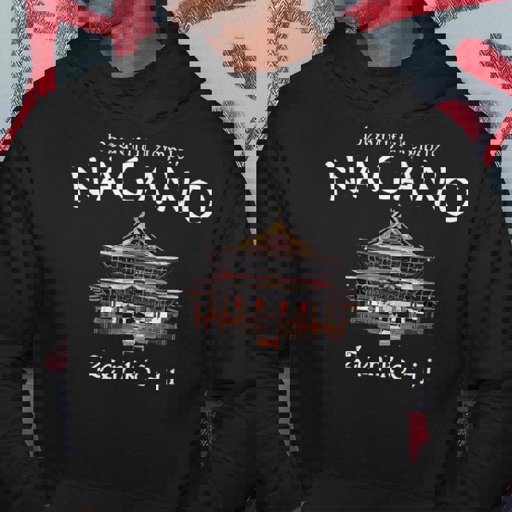 長野 善光寺 デッサン 日本 パーカー 面白い贈り物