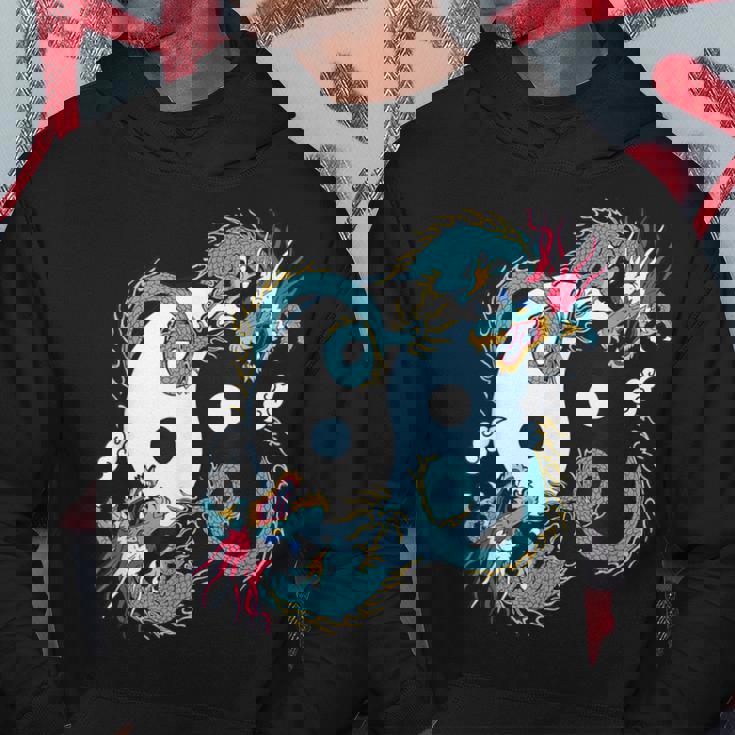 陰陽太極拳ドラゴンデザイン 瞑想用 太極拳 パーカー 面白い贈り物