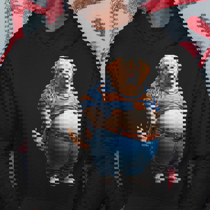 陽気なチャンキーラブラドールレトリバーtシャツ 太った犬愛好家向け パーカー 面白い贈り物