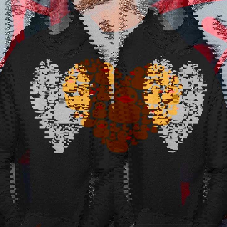 面白い ラバーダック ギフト メンズ レディース クールラバー アヒル ハート パーカー 面白い贈り物