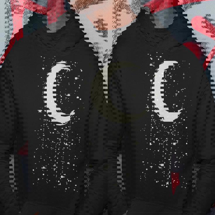 面白い 月 アート メンズ レディース キッズ 銀河 夜空 月 パーカー 面白い贈り物