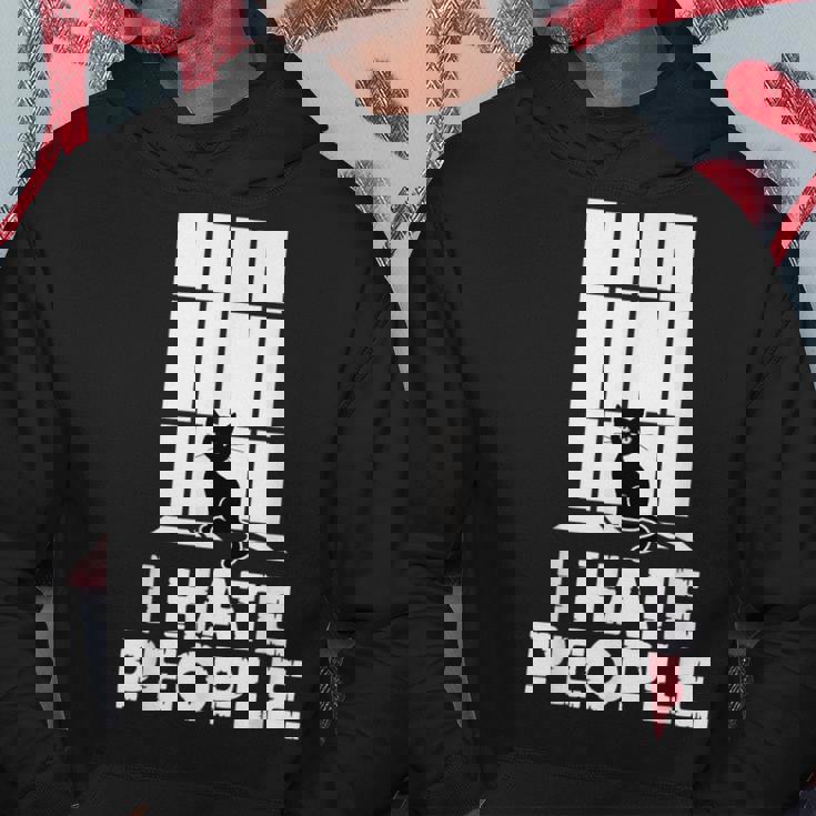 面白い 黒猫 反社会的ユーモア キティ 恋人 猫 ママ&パパ パーカー 面白い贈り物