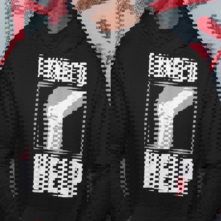 面白いacl膝手術 I Kneed Help 膝半月板ギフト パーカー 面白い贈り物