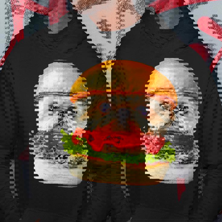 面白いtシャツ シーズー 犬 ハンバーガー メンズ 犬好き グッズ かわいい おもしろ 面白い 服 ネタ パーカー 面白い贈り物