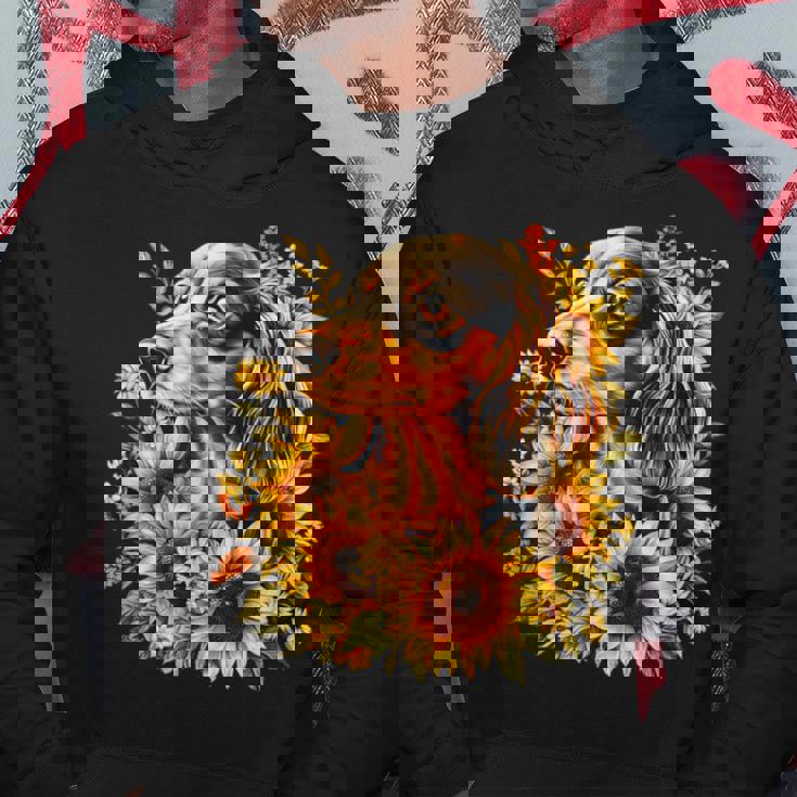 面白いtシャツ ダックスフンド ひまわり わんこ メンズ グッズ かわいい おもしろ 面白い 服 ネタ パーカー 面白い贈り物