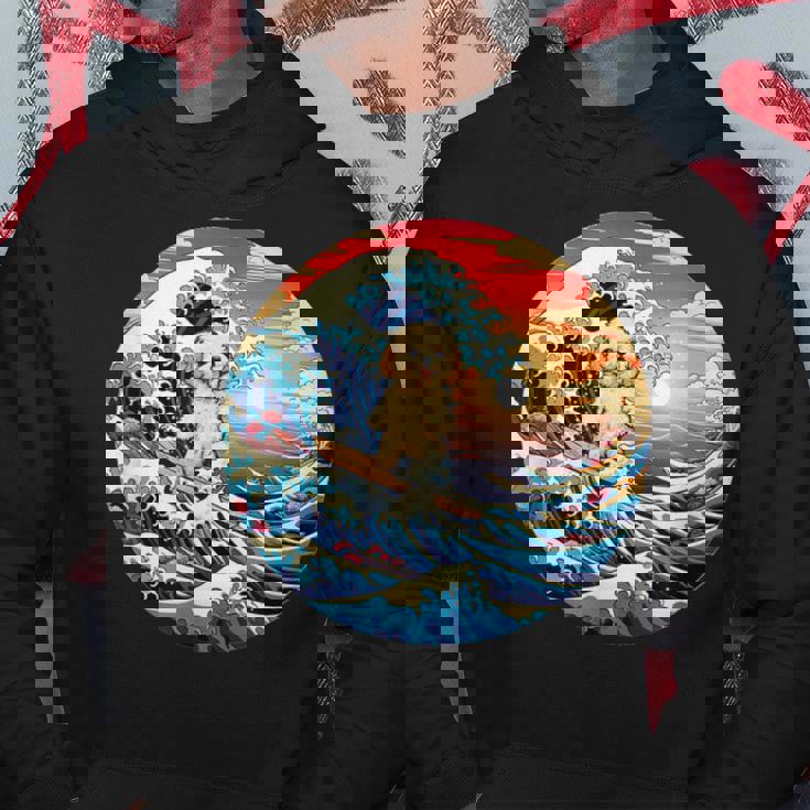 面白いtシャツ トイプードル イヌ メンズ 犬好き グッズ かわいい おもしろ 面白い 服 ネタ サーフィン パーカー 面白い贈り物