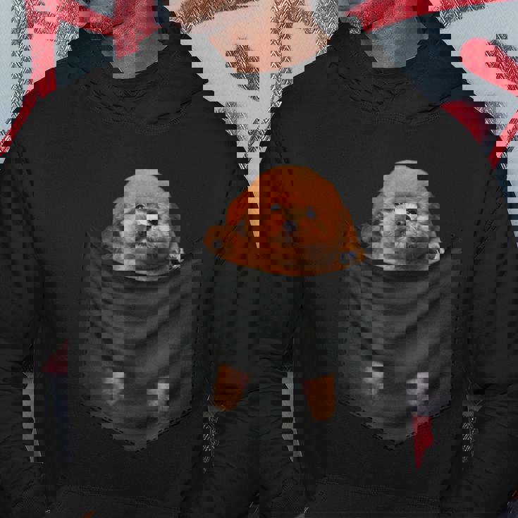 面白いtシャツ トイプードル ポケット イヌ わんこ メンズ 犬好き グッズ おもしろ 面白い 服 ネタ パーカー 面白い贈り物