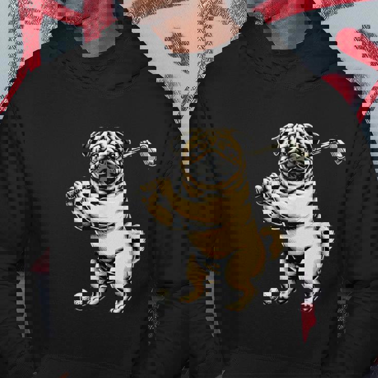 面白いtシャツ パグ ゴルフ イヌ わんこ メンズ 犬好き グッズ かわいい おもしろ 面白い 服 ネタ パーカー 面白い贈り物