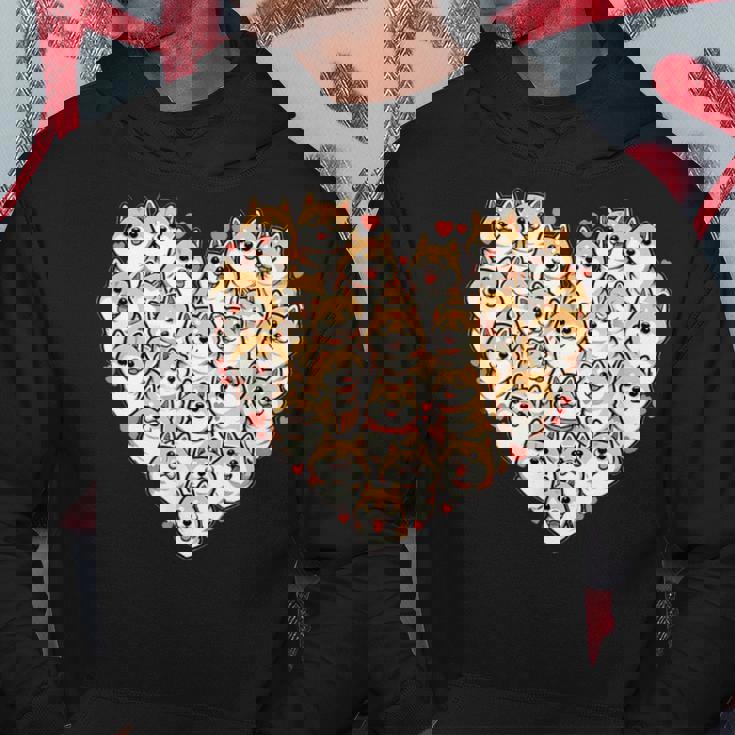 面白いtシャツ 柴犬 ハート イヌ わんこ メンズ 犬好き グッズ かわいい おもしろ 面白い 服 ネタ パーカー 面白い贈り物