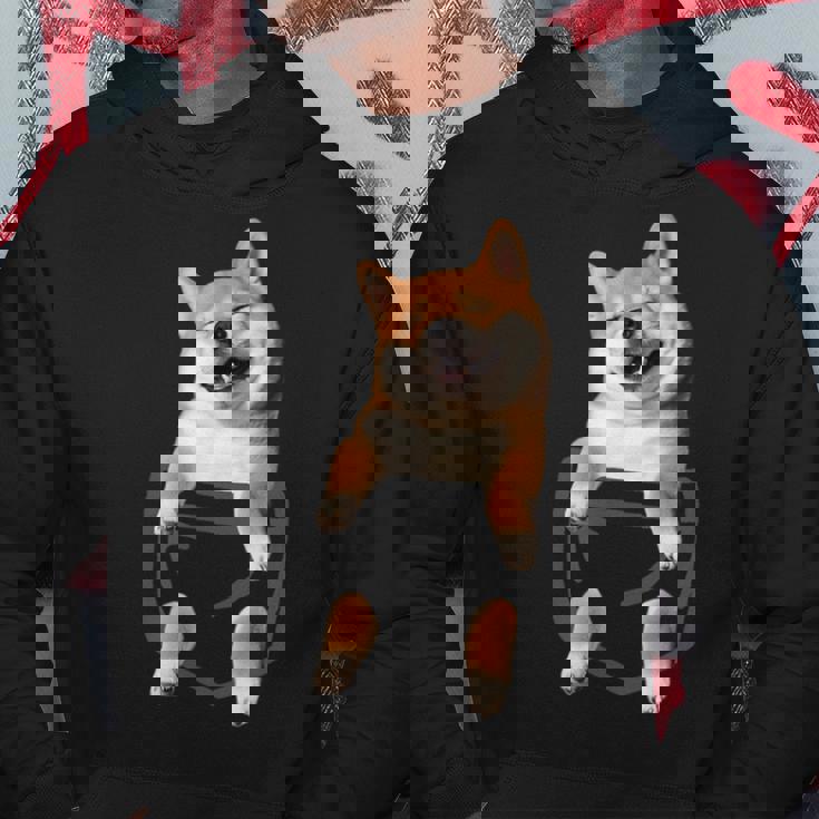 面白いtシャツ 柴犬 ポケット イヌ わんこ メンズ 犬好き グッズ かわいい おもしろ 面白い 服 ネタ パーカー 面白い贈り物