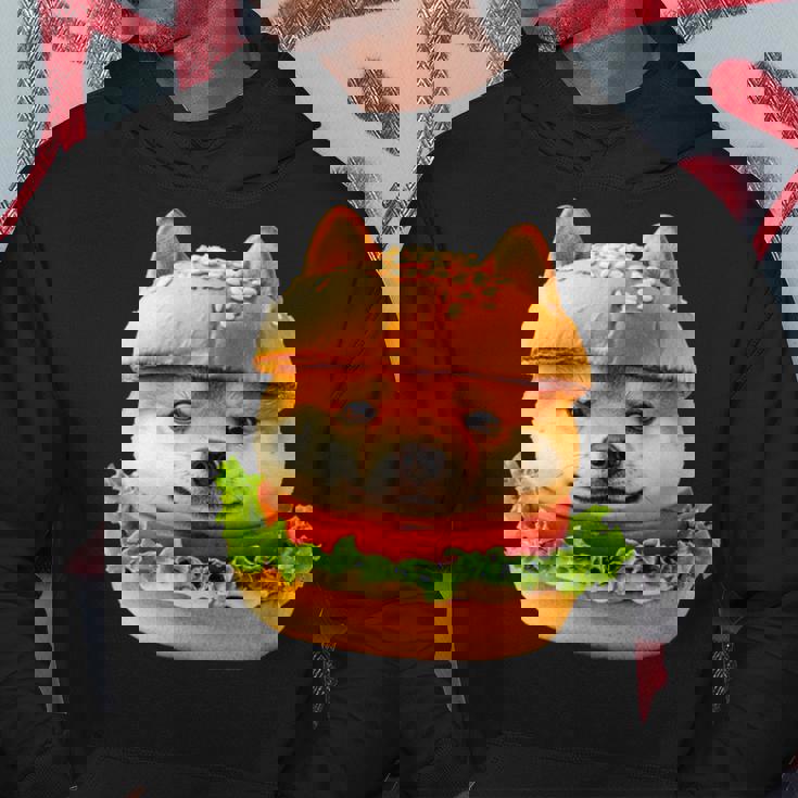 面白いtシャツ 柴犬 犬 イヌ ハンバーガー メンズ 犬好き グッズ かわいい おもしろ 面白い 服 ネタ パーカー 面白い贈り物