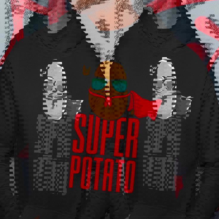 面白いかわいいスーパーポテトアニメ衣装グラフィックデザイン。 パーカー 面白い贈り物