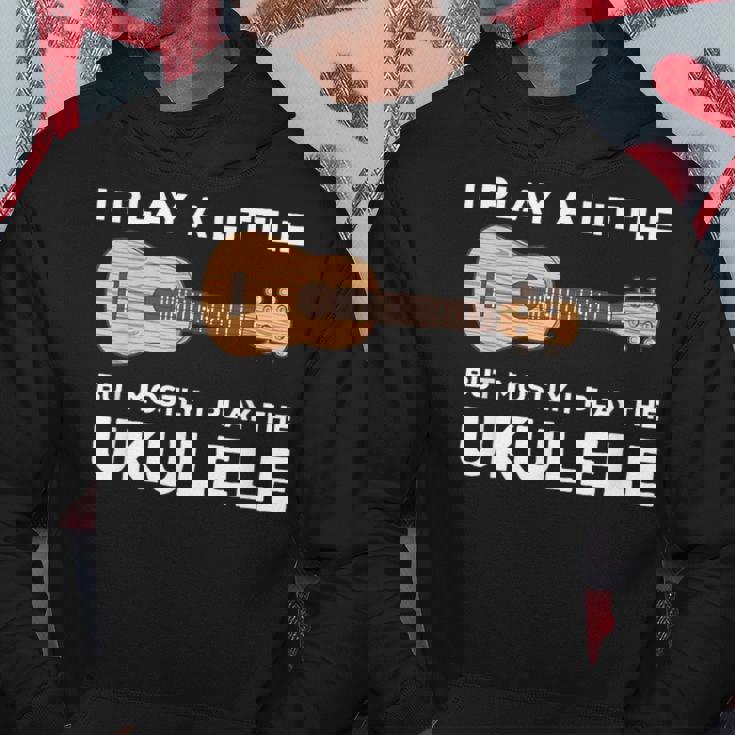 面白いウクレレ服ギターワードプレイ パーカー 面白い贈り物