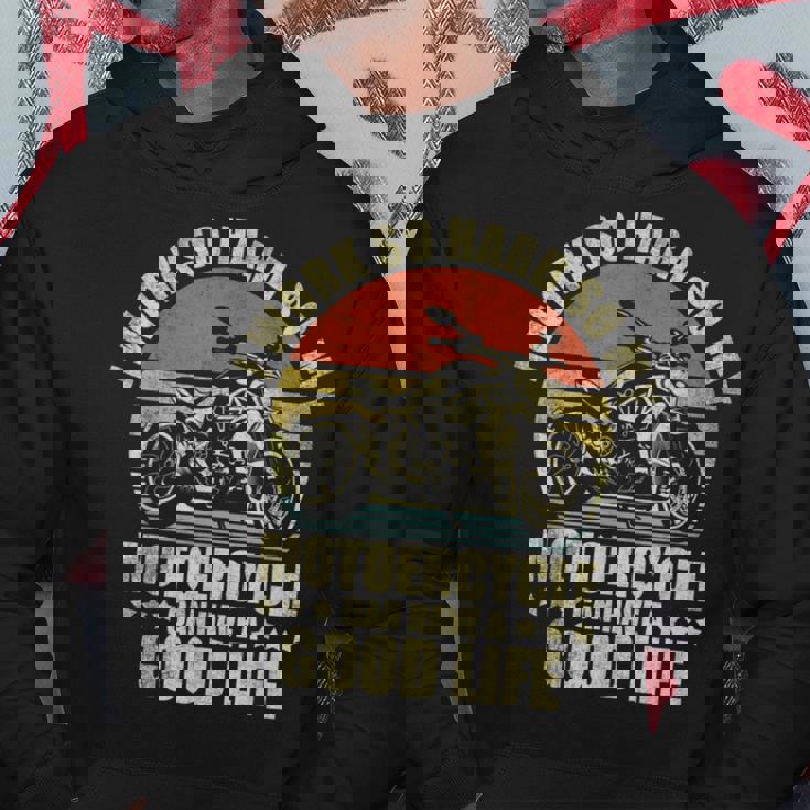 面白いオートバイの引用句 メンズ レディース オートバイ愛好家ライダー パーカー 面白い贈り物