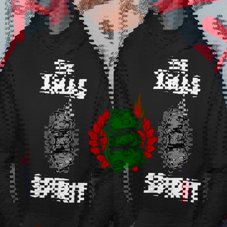 面白いクリスマス「The Xmaspirit」グラフィック パーカー 面白い贈り物