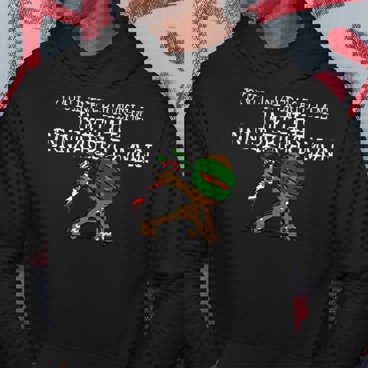 面白いクリスマス忍者ジンジャーブレッドマン パーカー 面白い贈り物