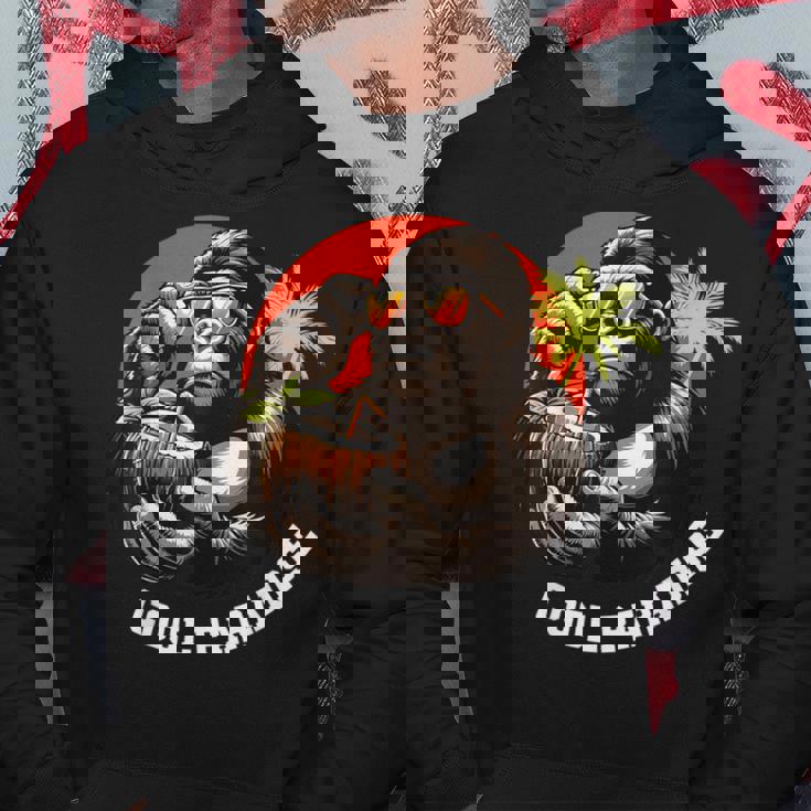 面白いゴリラココナッツグラフィックデザインギフトアイデア パーカー 面白い贈り物