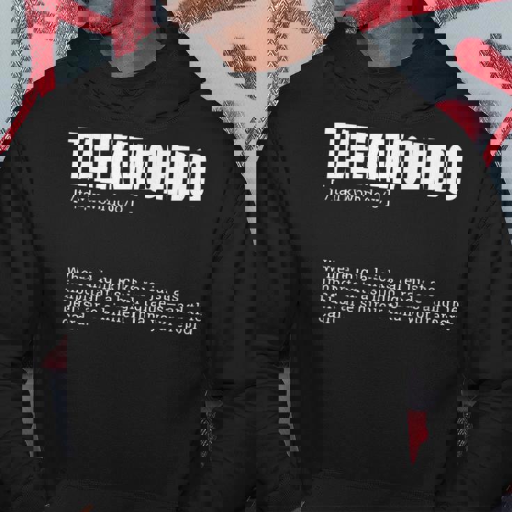 面白いテコンドー辞書がハイキックの定義を作ります パーカー 面白い贈り物