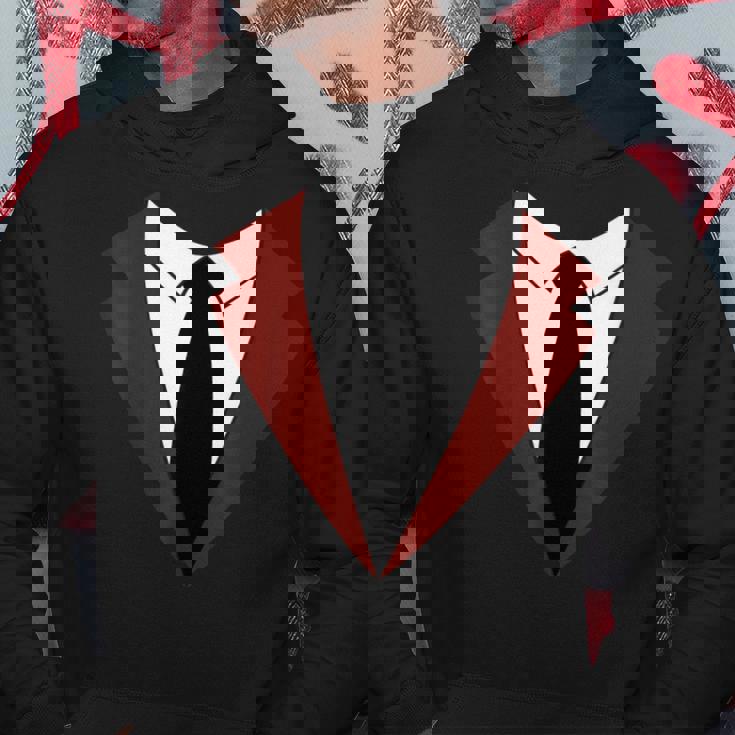 面白いバーガンディレッドタキシードバーテンダータキシードクリスマス パーカー 面白い贈り物