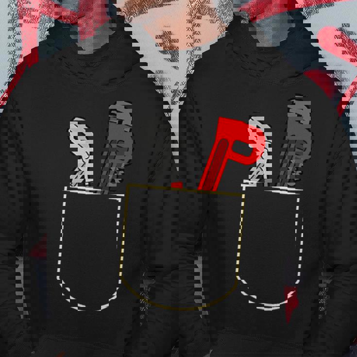 面白いパイプレンチ ポケット入り ギフト 配管工ポケット パーカー 面白い贈り物