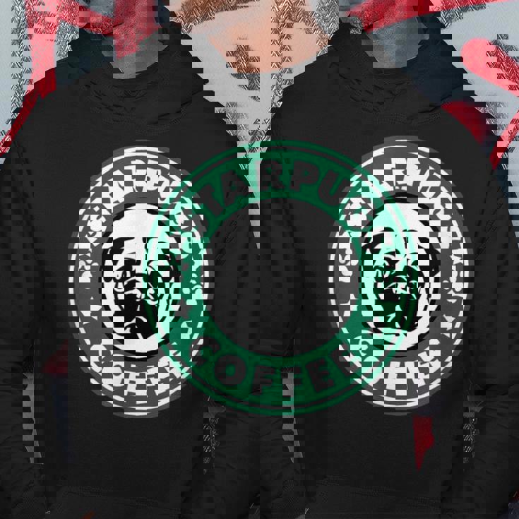 面白いパグ&コーヒー パーカー 面白い贈り物