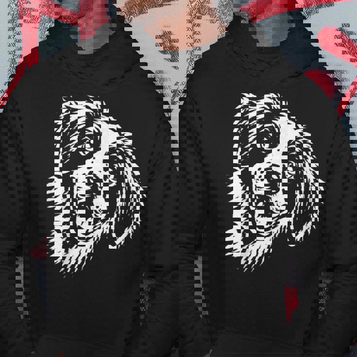 面白いブリタニー スパニエル犬のぞくグラフィック デザイン パーカー 面白い贈り物