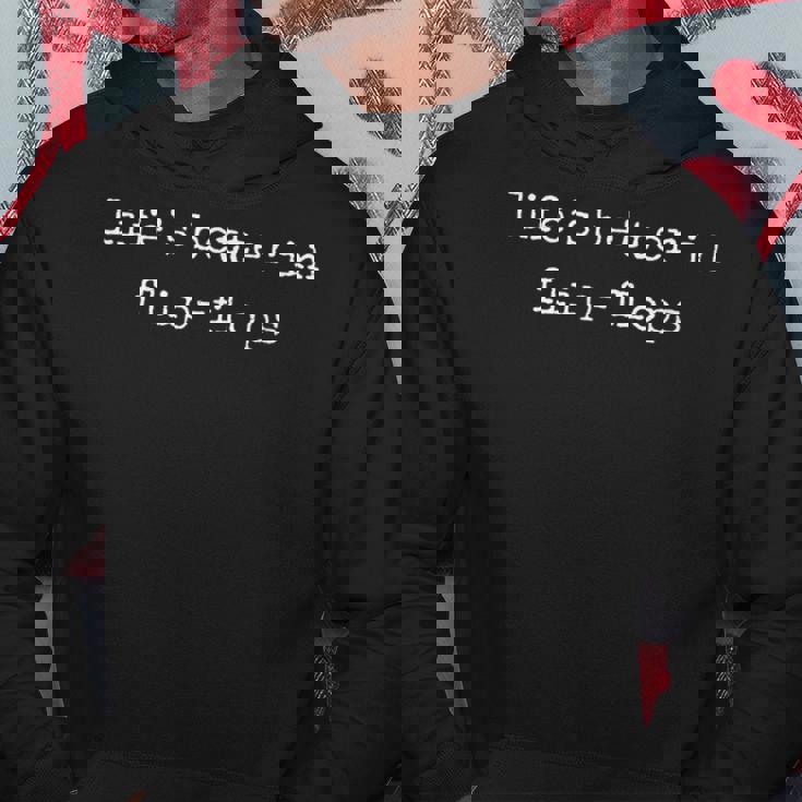 面白いモチベーションを高めるライフスベターインフリップフロップ パーカー 面白い贈り物