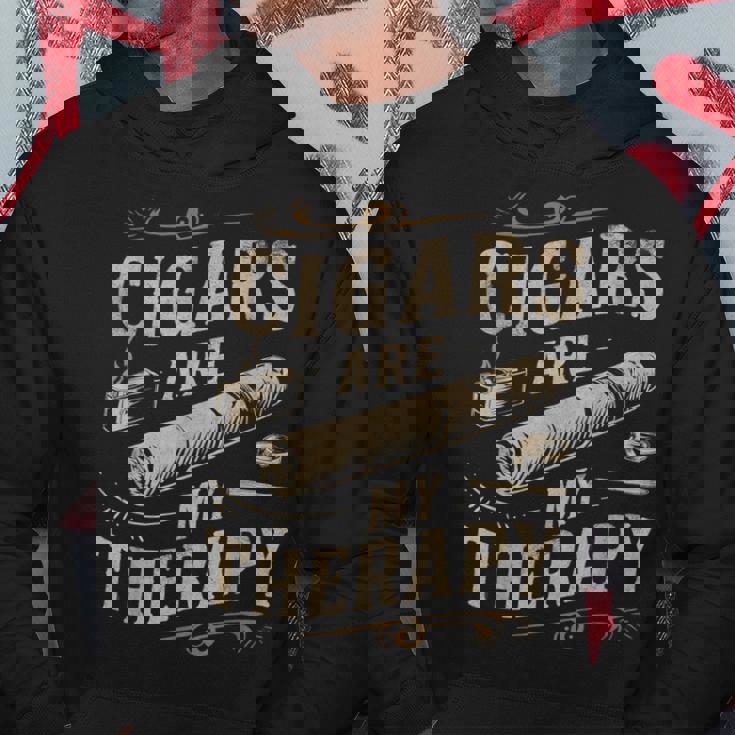 面白いユーモア葉巻は私のセラピー愛好家のお父さんです パーカー 面白い贈り物