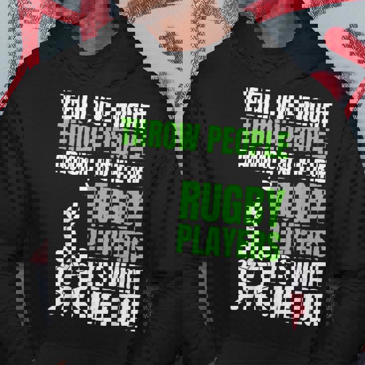 面白いラグビーコーチ、選手、ファンのラグビー。 パーカー 面白い贈り物