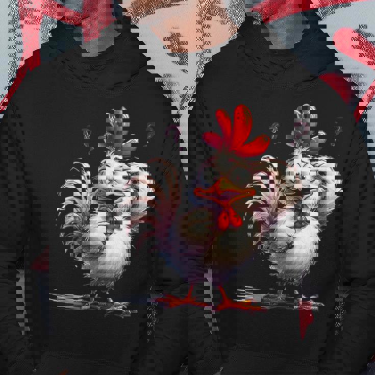 面白い動物、友人や家族のための素晴らしいチキン パーカー 面白い贈り物