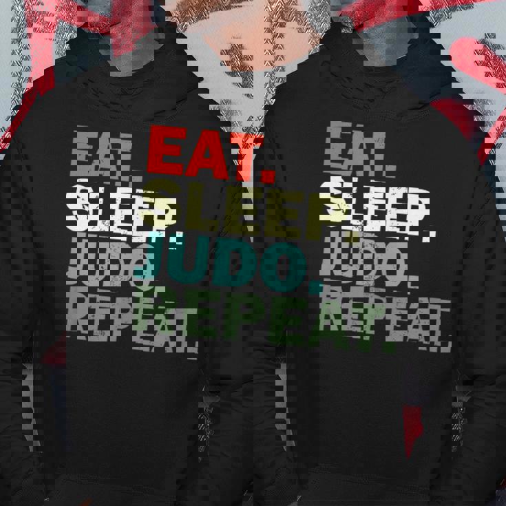 面白い柔道家が寝る柔道を食べる パーカー 面白い贈り物