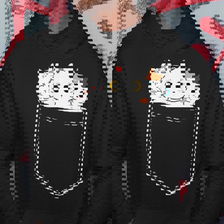 面白い猫 ポケット かわいい カワイイ キティ ラブ キャット ポケット付き パーカー 面白い贈り物