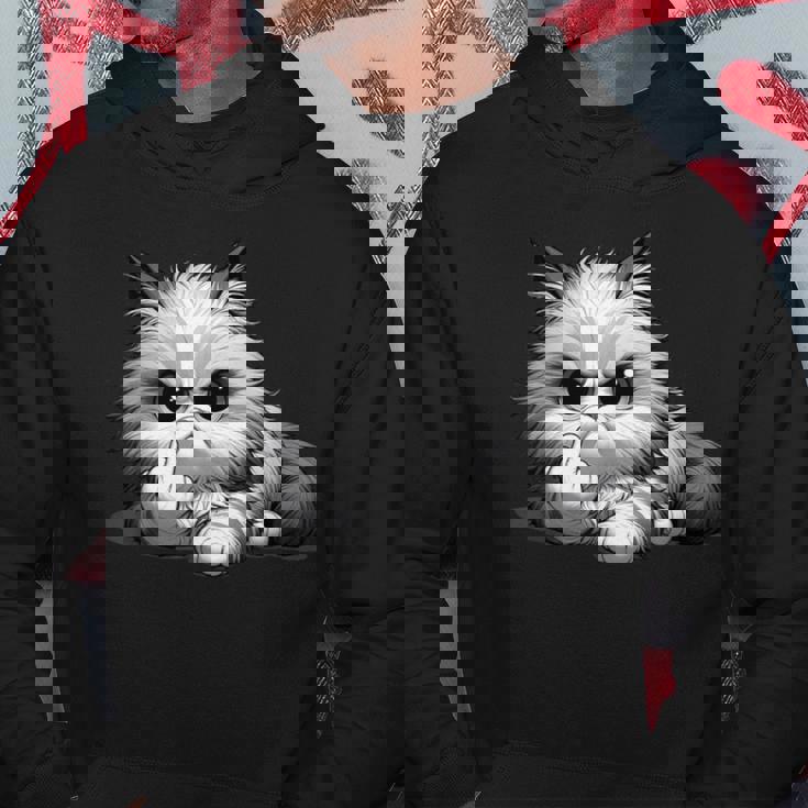 面白い猫 中指 皮肉 いたずらな 発言 パーカー 面白い贈り物