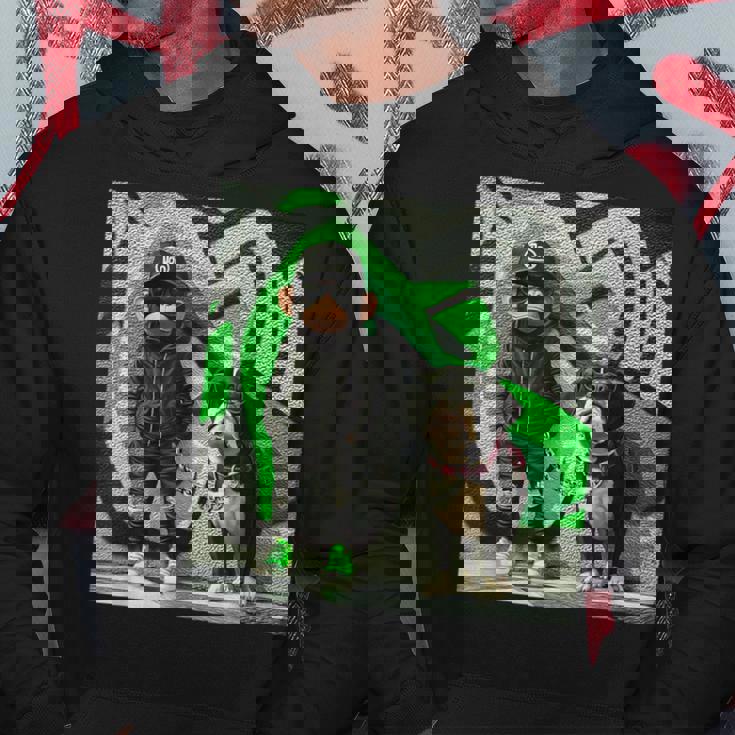 面白い猿と犬のグラフィックストリートウェアクールなデザイン 男性用 パーカー 面白い贈り物