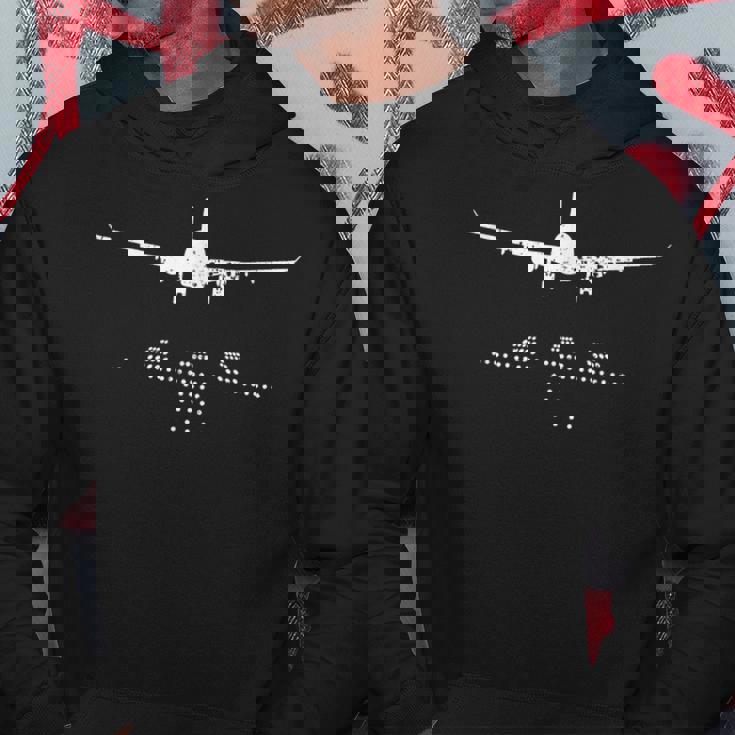 飛行機 滑走路 航空機愛好家 パーカー 面白い贈り物