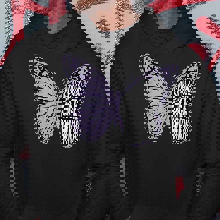 食道がん啓発ツルニチニチソウリボン パーカー 面白い贈り物