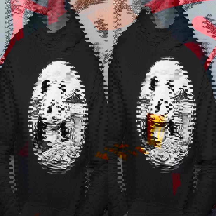 餃子 パンダ おもしろ 面白い ギョーザ ビール 和風 パーカー 面白い贈り物