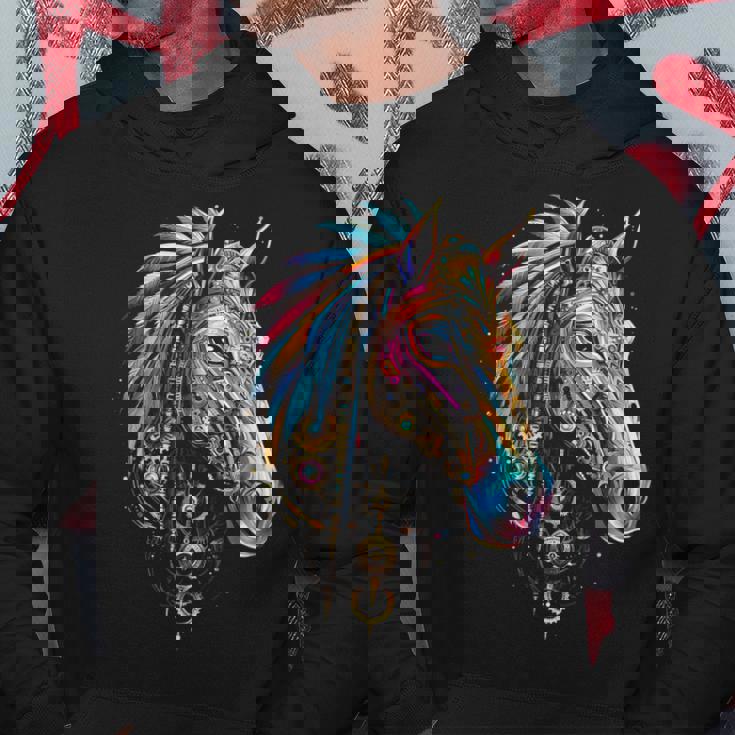 馬 動物 モチーフ イラスト 馬 パーカー 面白い贈り物