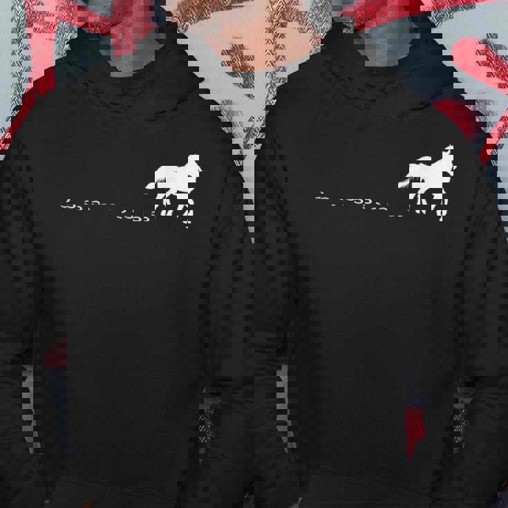 馬の線路、馬蹄、乗馬。 パーカー 面白い贈り物