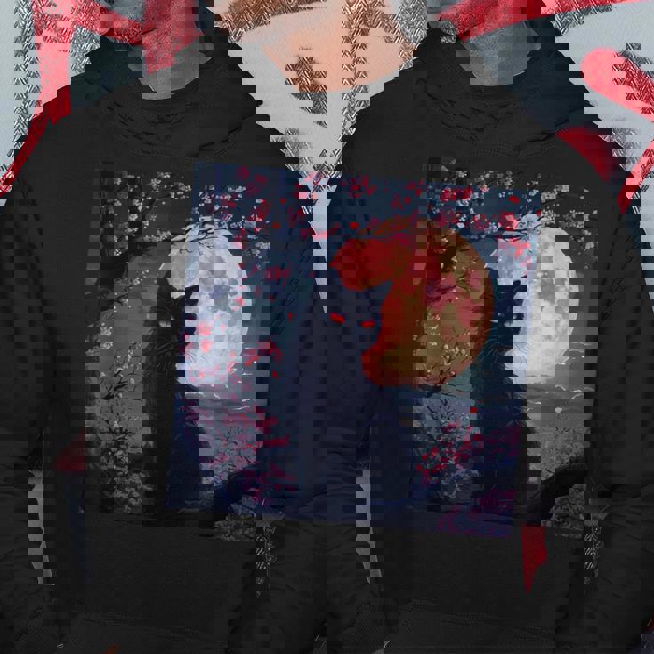 魅惑の赤い月 パーカー 面白い贈り物