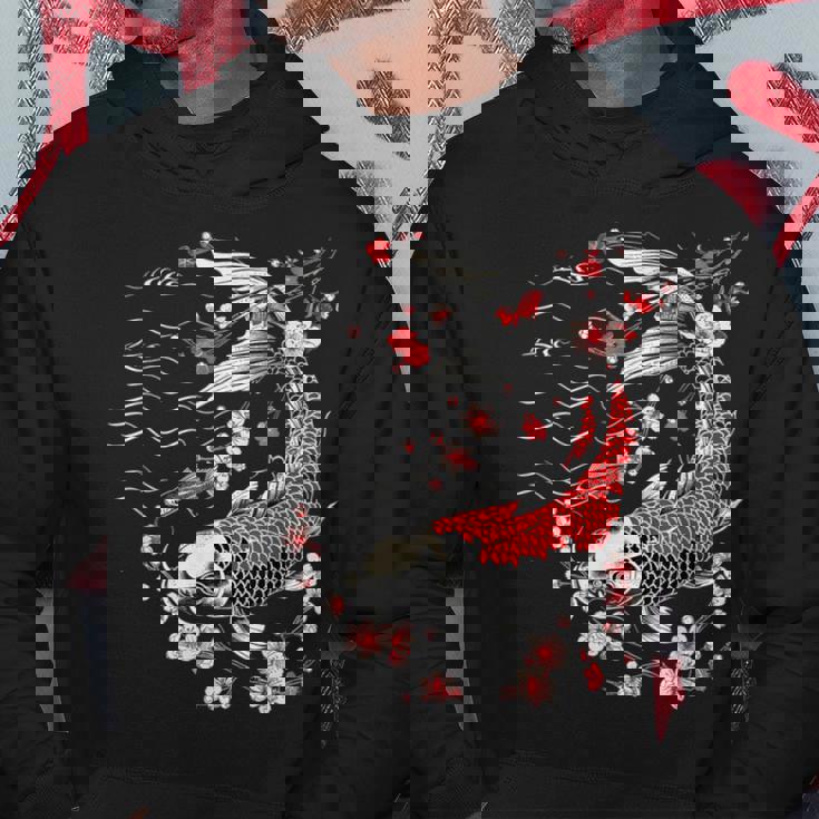 鯉 桜 桜 季節 錦鯉 魚 アジアン パーカー 面白い贈り物