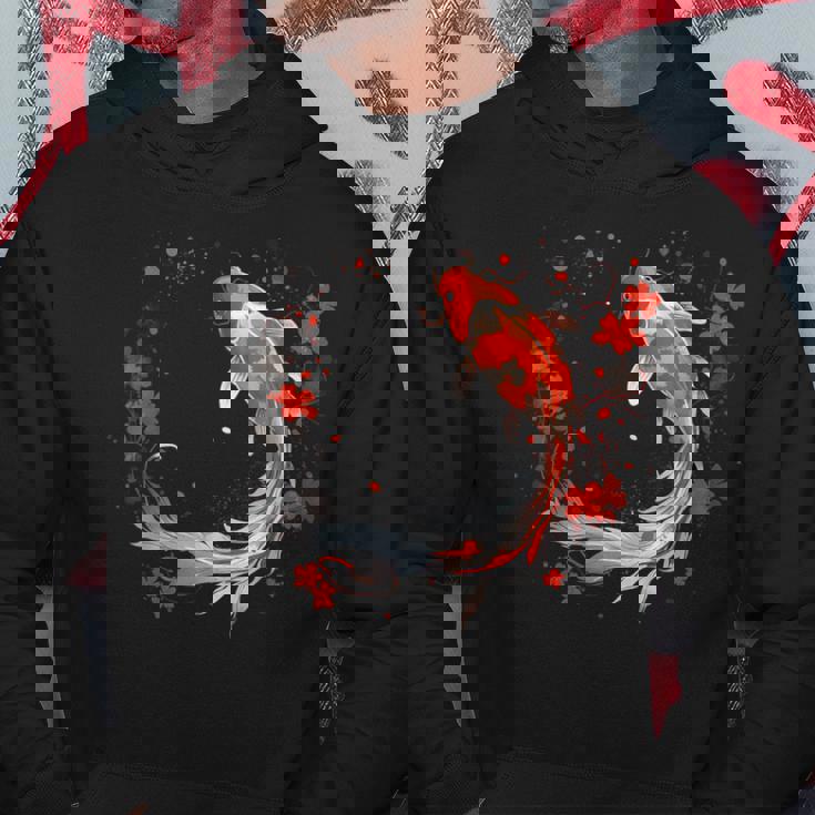 鯉 錦鯉 平和 親切 縁起 パーカー 面白い贈り物