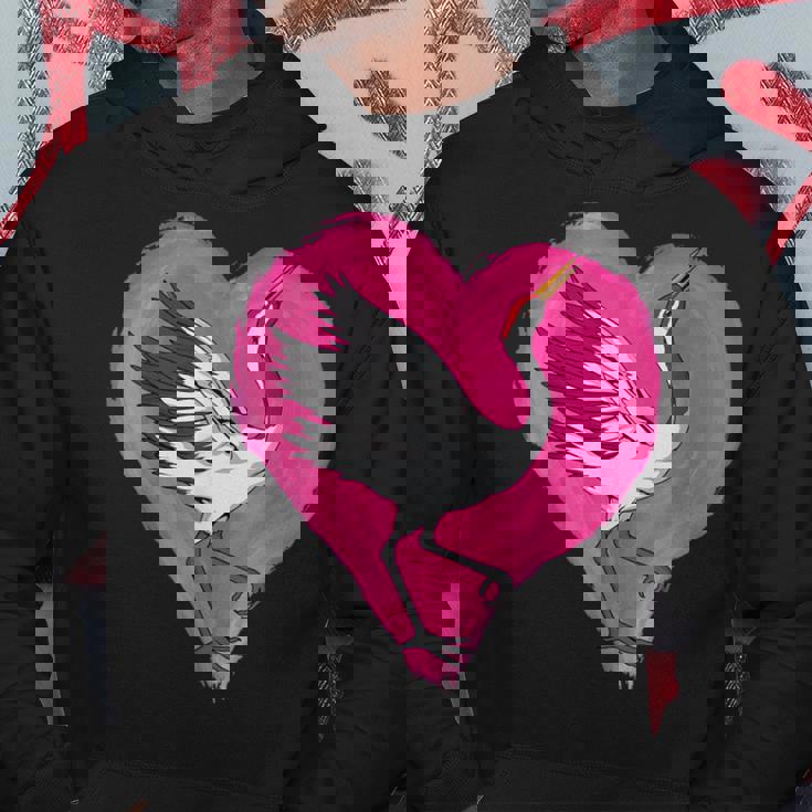 鶴 ハートデザインラブ 鶴 恋人 鶴 パーカー 面白い贈り物