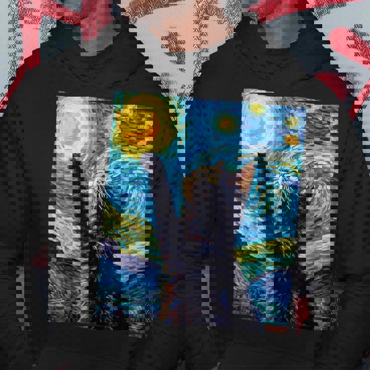 黒猫のヴィンテージアート 猫好き 猫飼い 猫 ネコ ねこくろねこ好き 面白い サプライズ ギフト にゃんこ パーカー 面白い贈り物