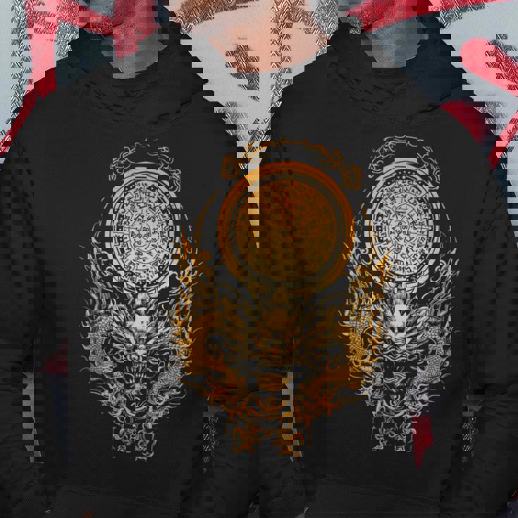 龍体文字フトマニ図 幸運 パーカー 面白い贈り物