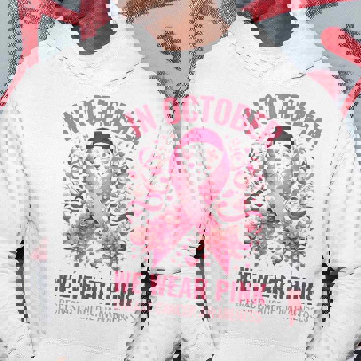 10月にはピンクリボンデザインの乳がんウォークを着用 パーカー 面白い贈り物