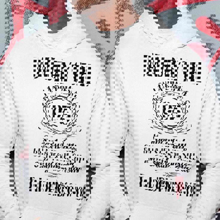 Im 1月ガール 1975年 1月生まれ 1975年 1月少女 パーカー 面白い贈り物